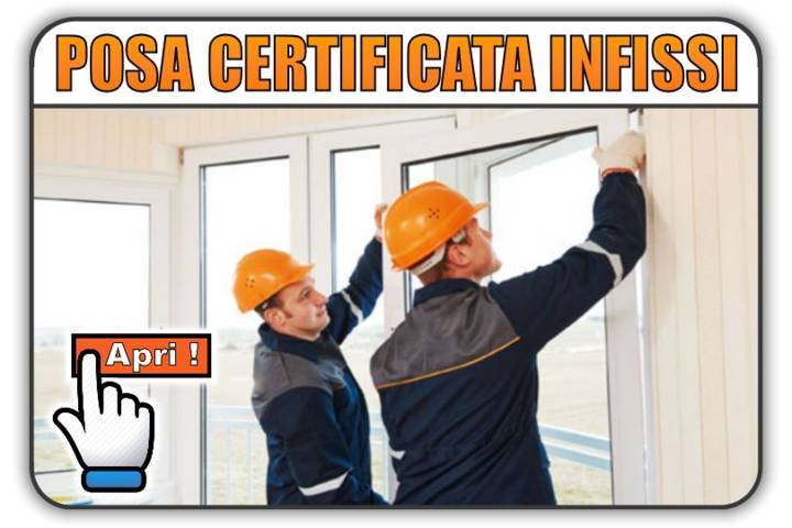 posa certificata infissi Aosta finestre